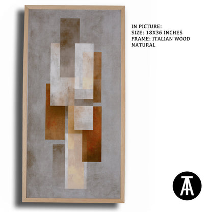 Artwork in Dark Wood Frame