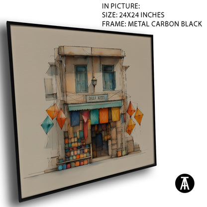 Artwork in Carbon Black Meta Frame