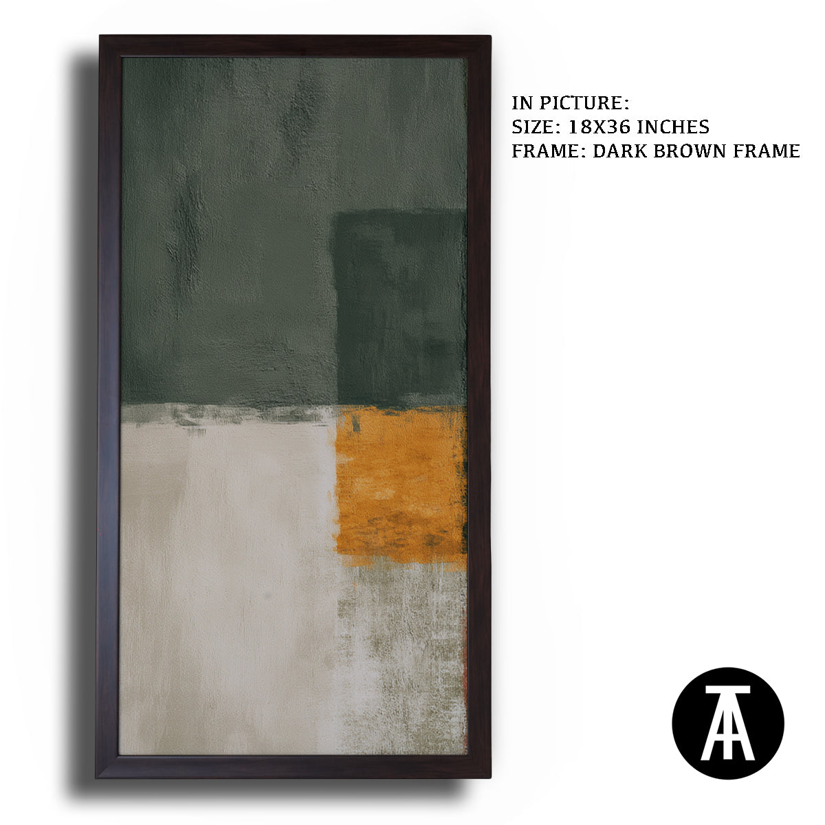 Artwork in Metal Champagne Gold Frame