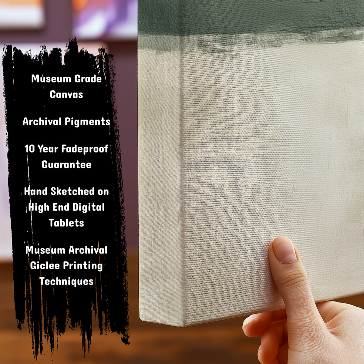 Information about Abstract Canvas Art Print