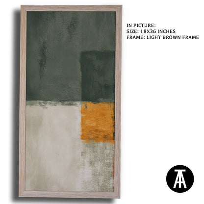 Artwork in Dark Brown Frame