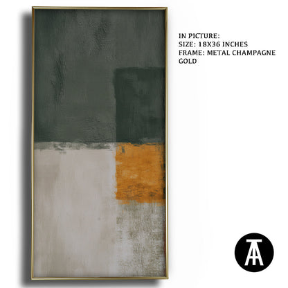 Artwork in Light Brown Frame