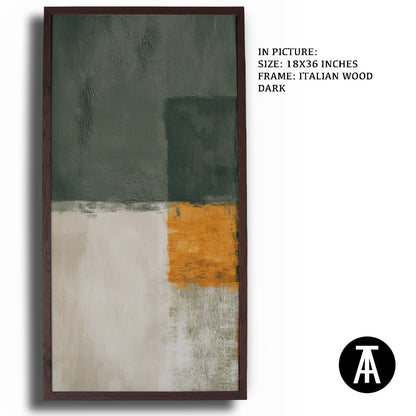 Artwork in Natural Wood Frame