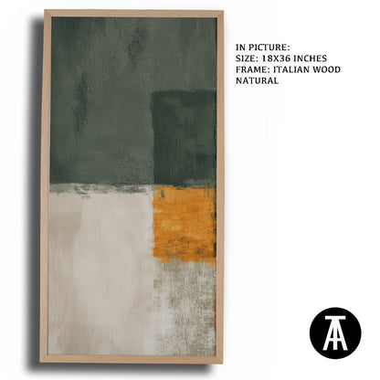 Artwork in Dark Wood Frame