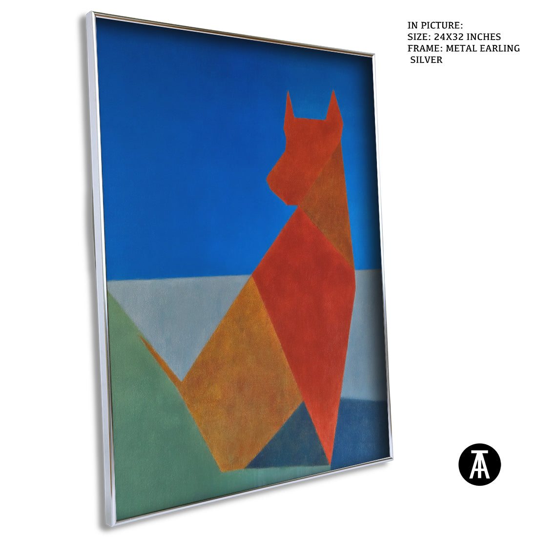Artwork in Metal Earling Silver Frame