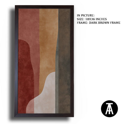 Artwork in Dark Brown Frame