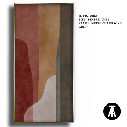 Artwork in Metal Champagne Gold Frame