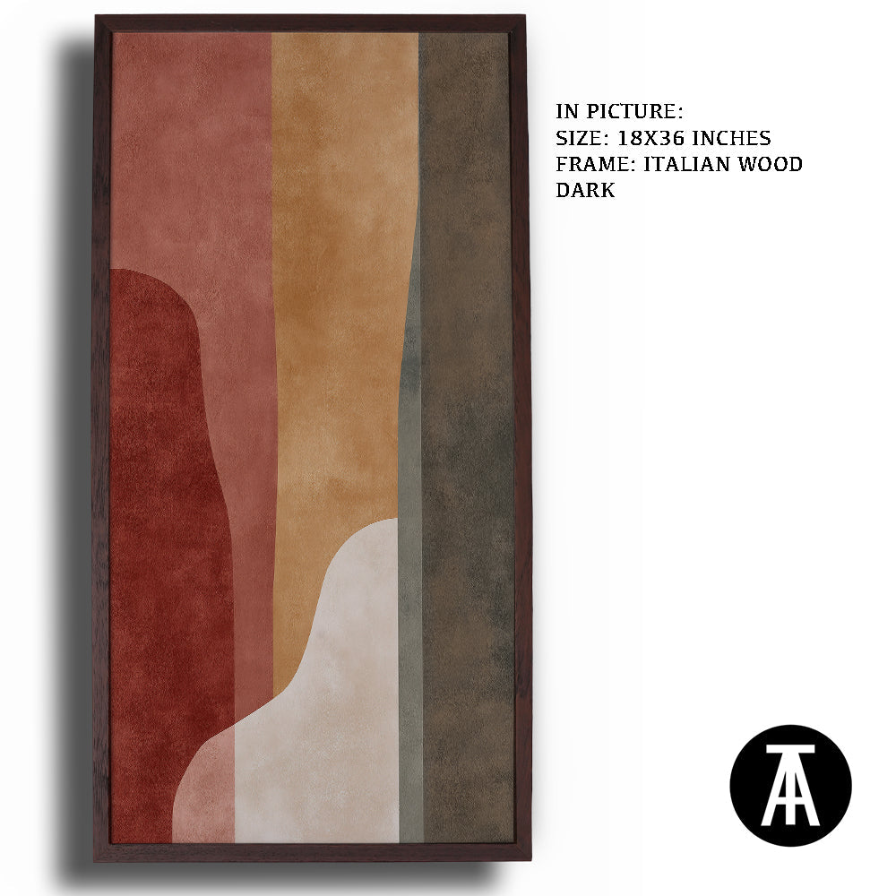 Artwork in Dark Wood Frame