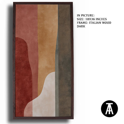 Artwork in Dark Wood Frame