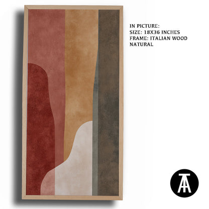 Artwork in Natural Wood Frame