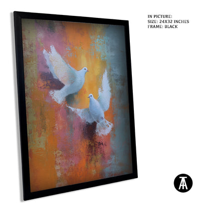 Artwork in Metal Earling Silver Frame