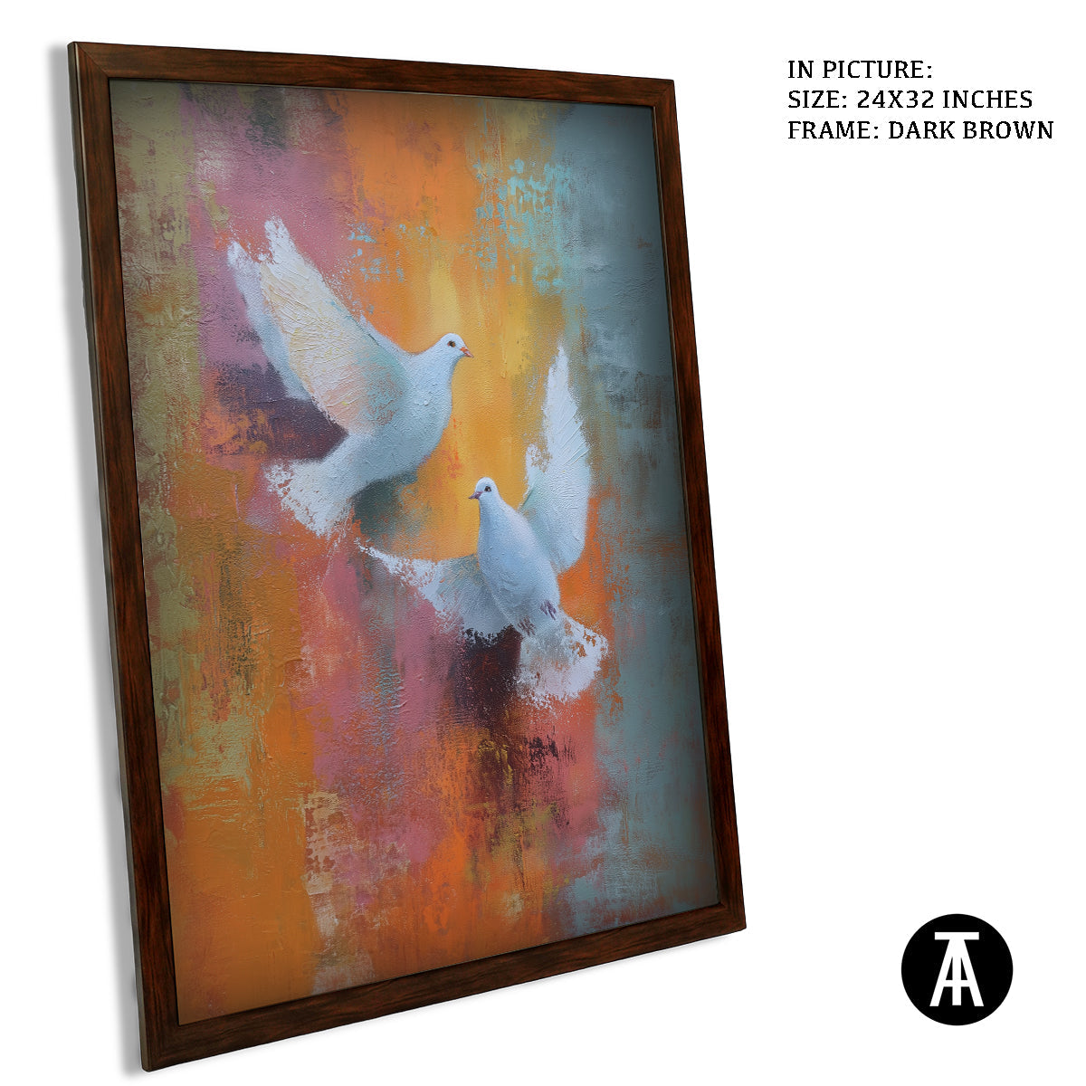 Artwork in Metal Champagne Gold Frame