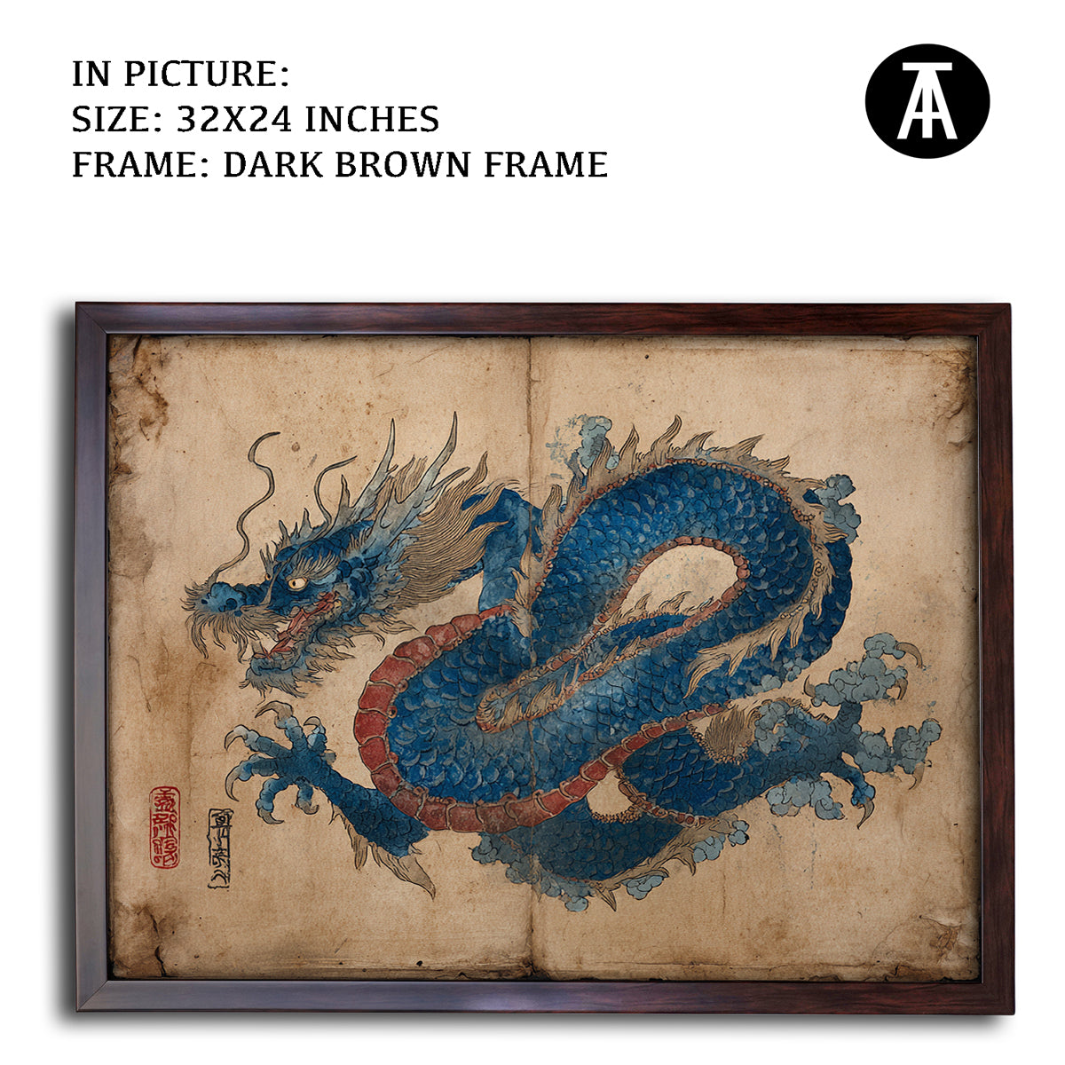 Artwork in Metal Champagne Gold Frame