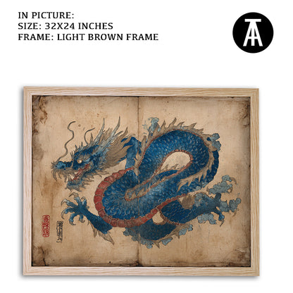 Artwork in Dark Brown Frame