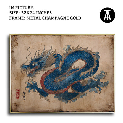 Artwork in Light Brown Frame