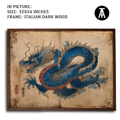 Artwork in Dark Wood Frame