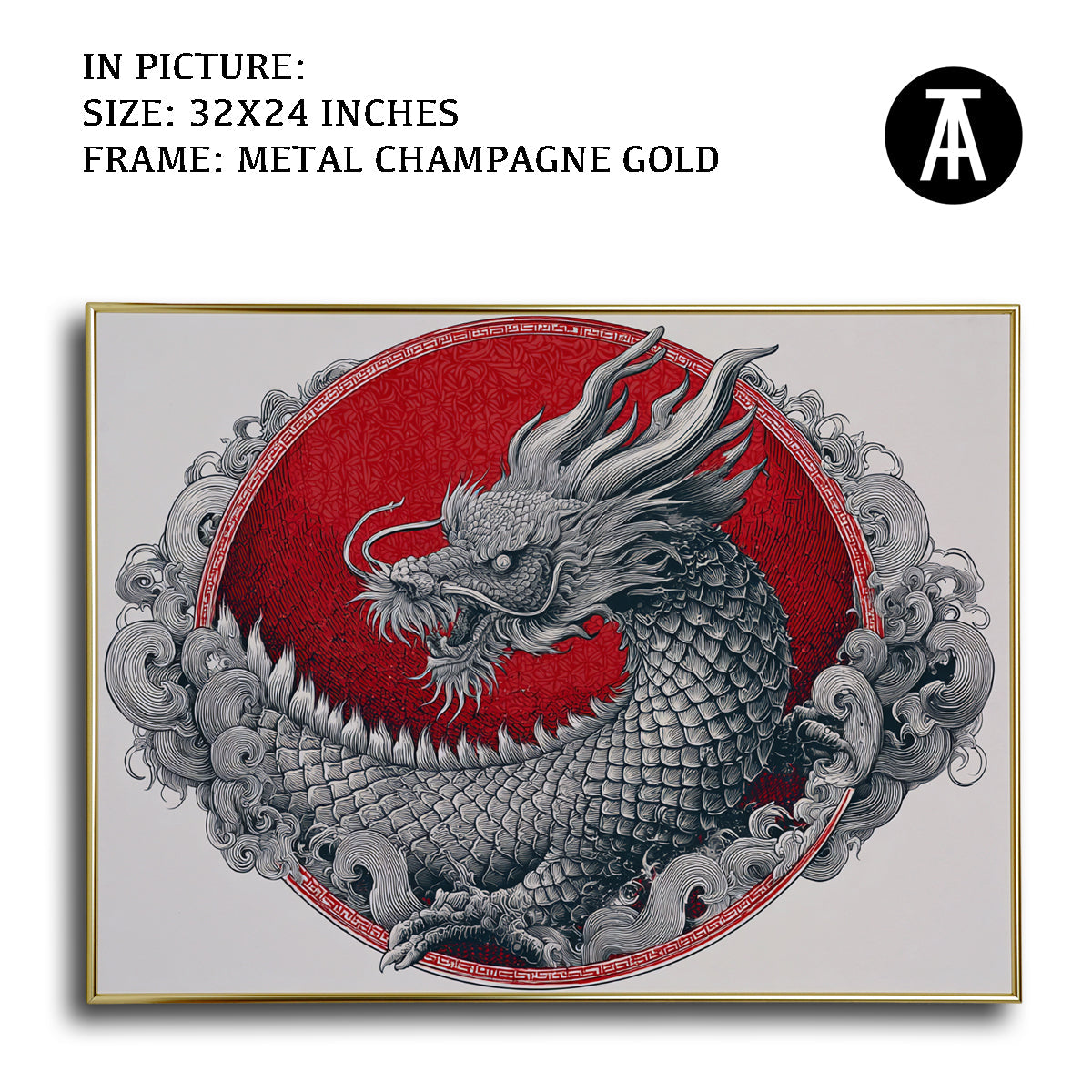 Artwork in Light Brown Frame