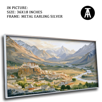 Artwork in Metal Earling Silver Frame
