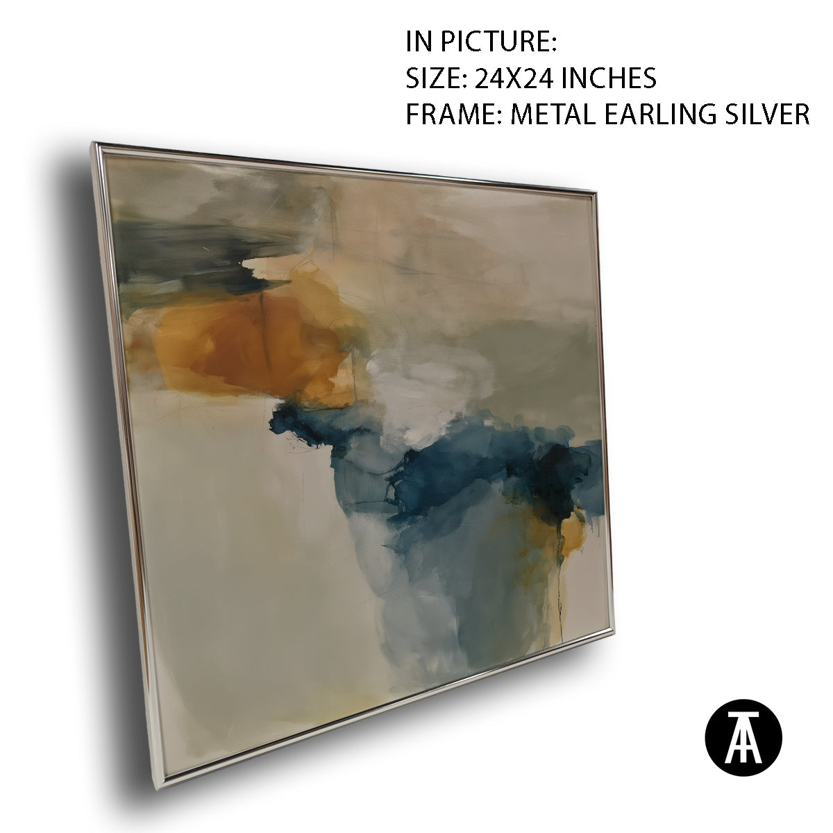 Artwork in Metal Earling Silver Frame