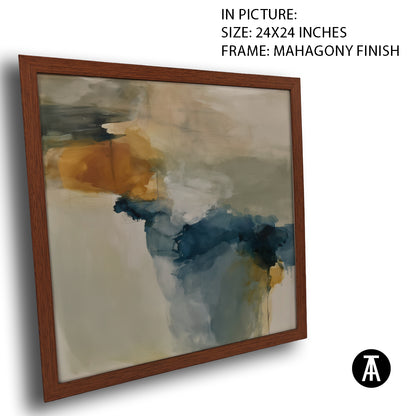 Artwork in Mahogany Finish Frame