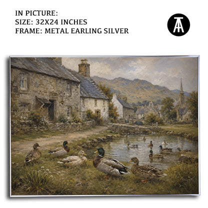 Artwork in Metal Earling Silver Frame