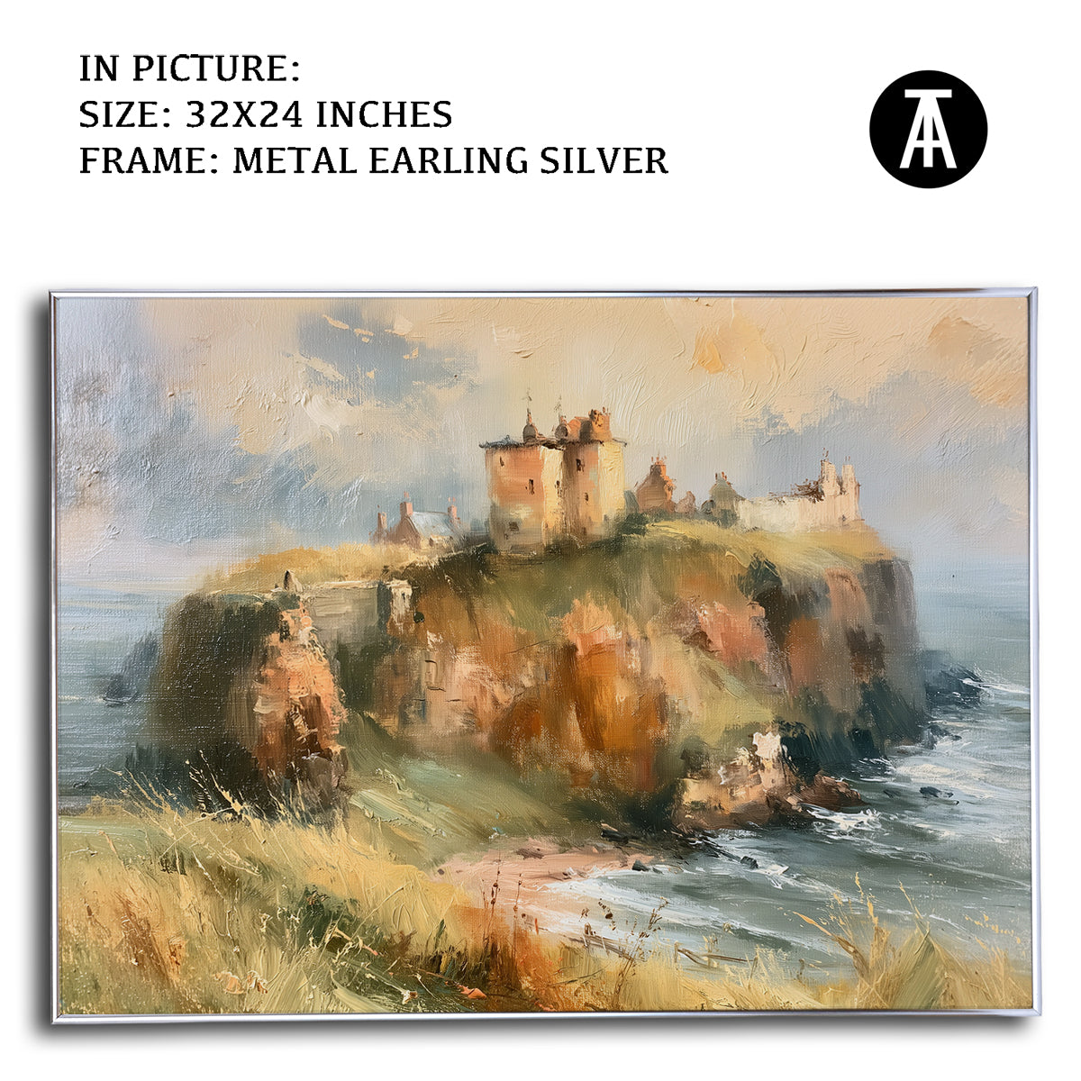Artwork in Metal Earling Silver Frame