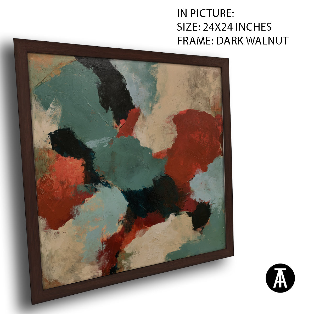 Artwork in Dark Walnut Frame
