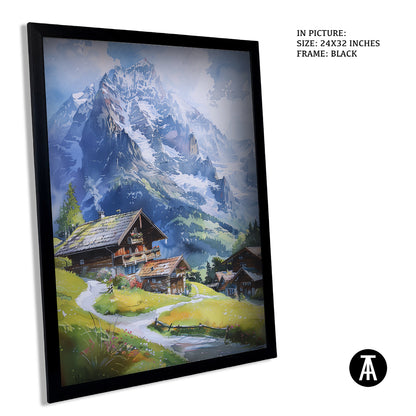 Sample Artwork in Black Frame