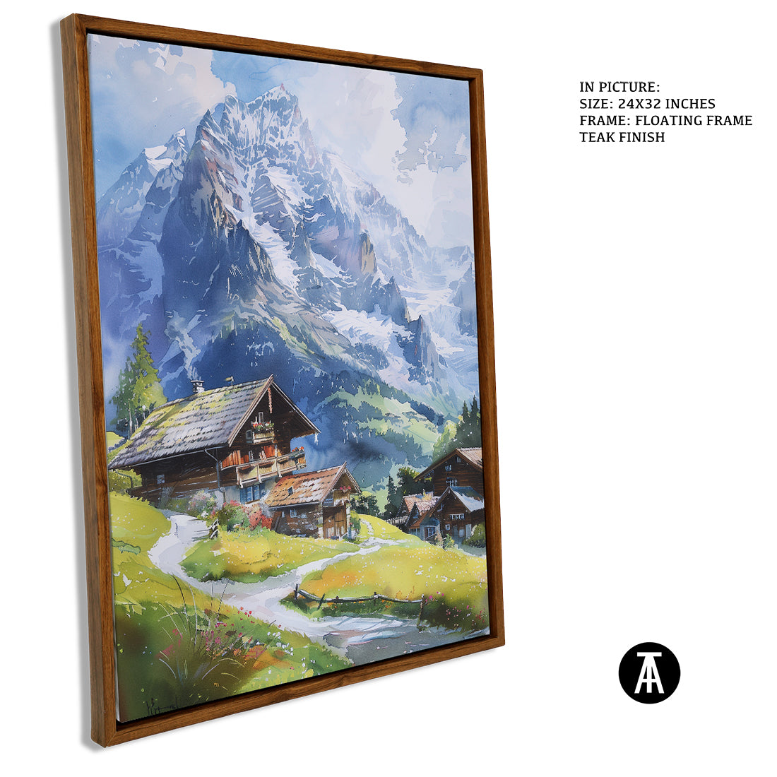 Sample Artwork in Floating Frame