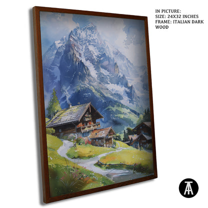 Sample Artwork in Italian Wood Framing Dark