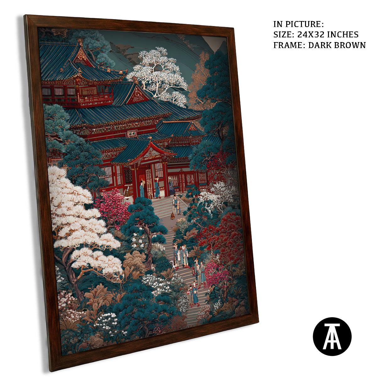 Artwork in Metal Champagne Gold Frame