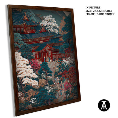 Artwork in Metal Champagne Gold Frame