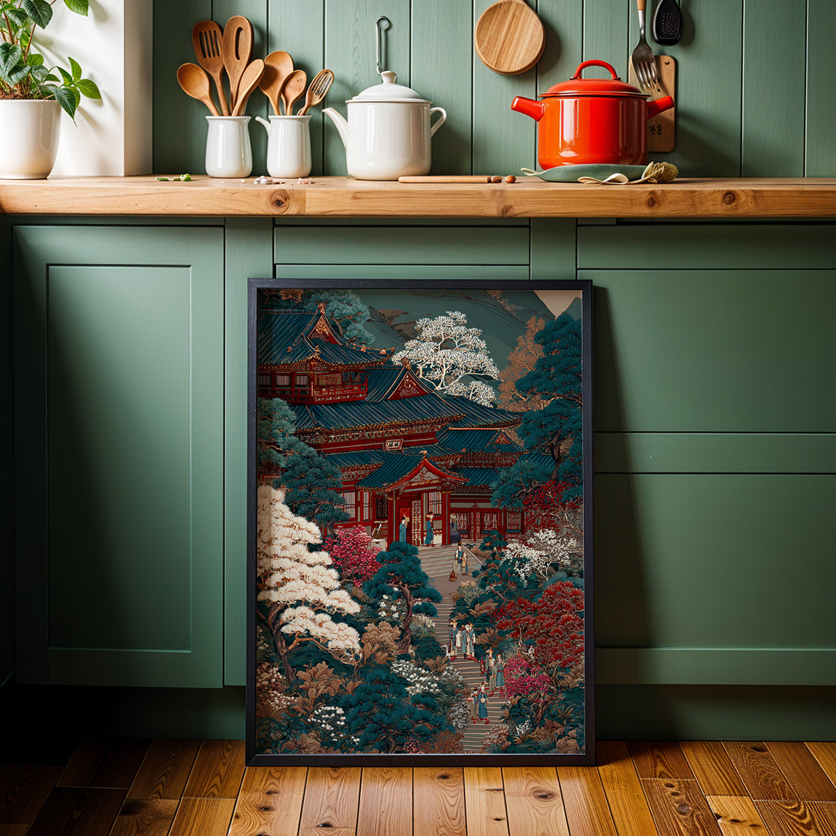 Japanese Artwork in a Lifestyle Setting
