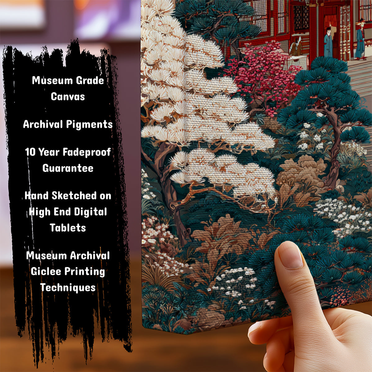 Information about Japanese Canvas Art Print