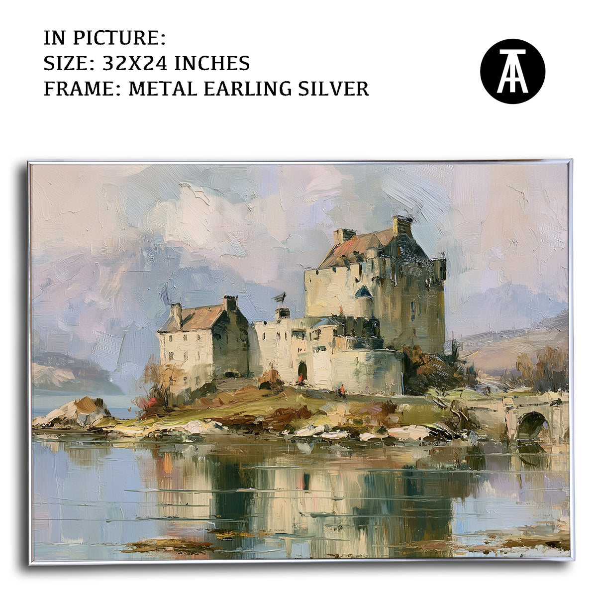 Artwork in Metal Earling Silver Frame