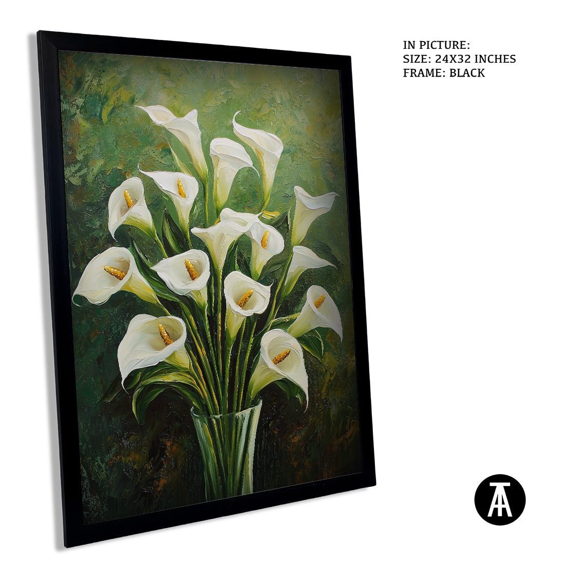 Sample Artwork in Black Frame