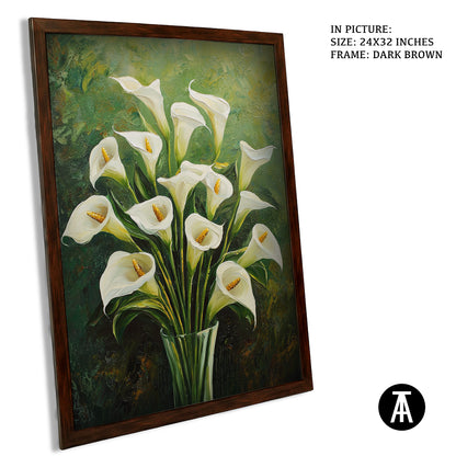 Sample Artwork in Dark Brown Frame