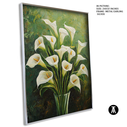 Sample Artwork in Earling Silver Metal Frame