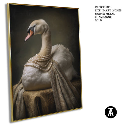 Artwork in Metal Champagne Gold Frame