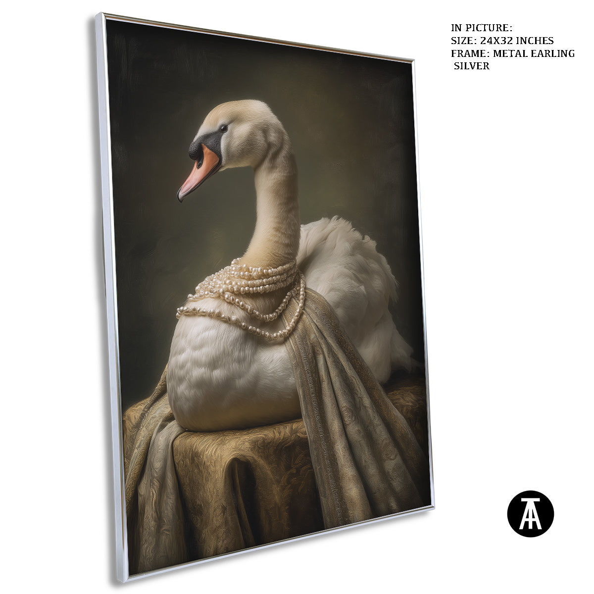 Artwork in Metal Earling Silver Frame