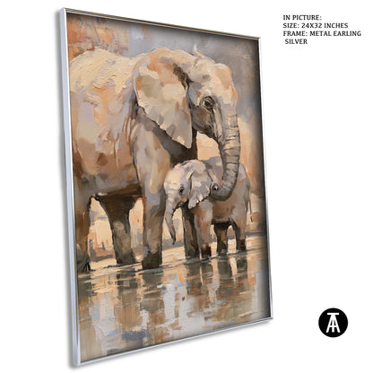Artwork in Metal Earling Silver Frame