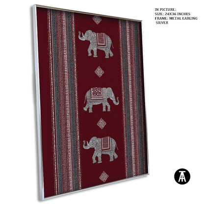 Artwork in Metal Earling Silver Frame