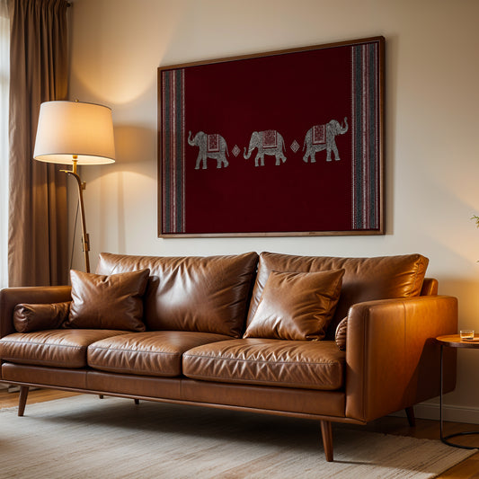 Heritage Indian Painting in a Lifestyle Setting