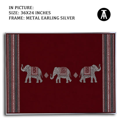 Artwork in Metal Earling Silver Frame
