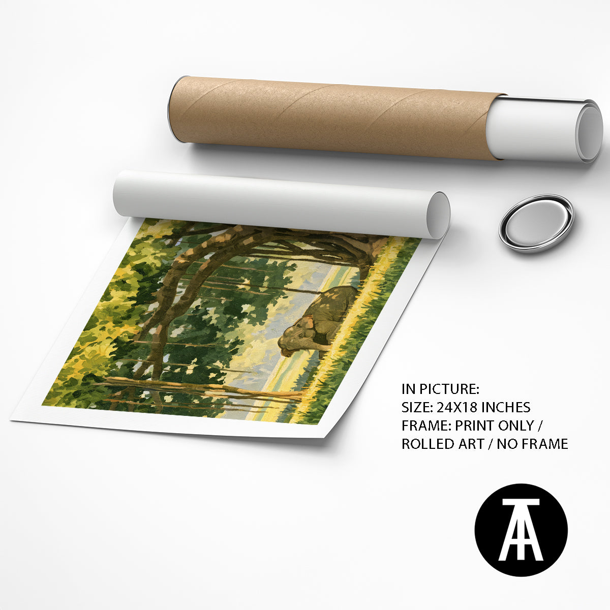 Artwork as Print Only / Rolled Art