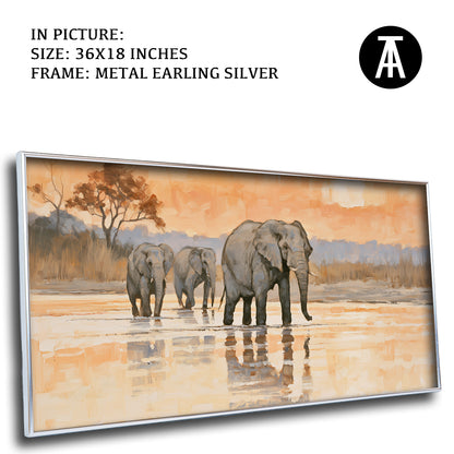 Artwork in Metal Earling Silver Frame