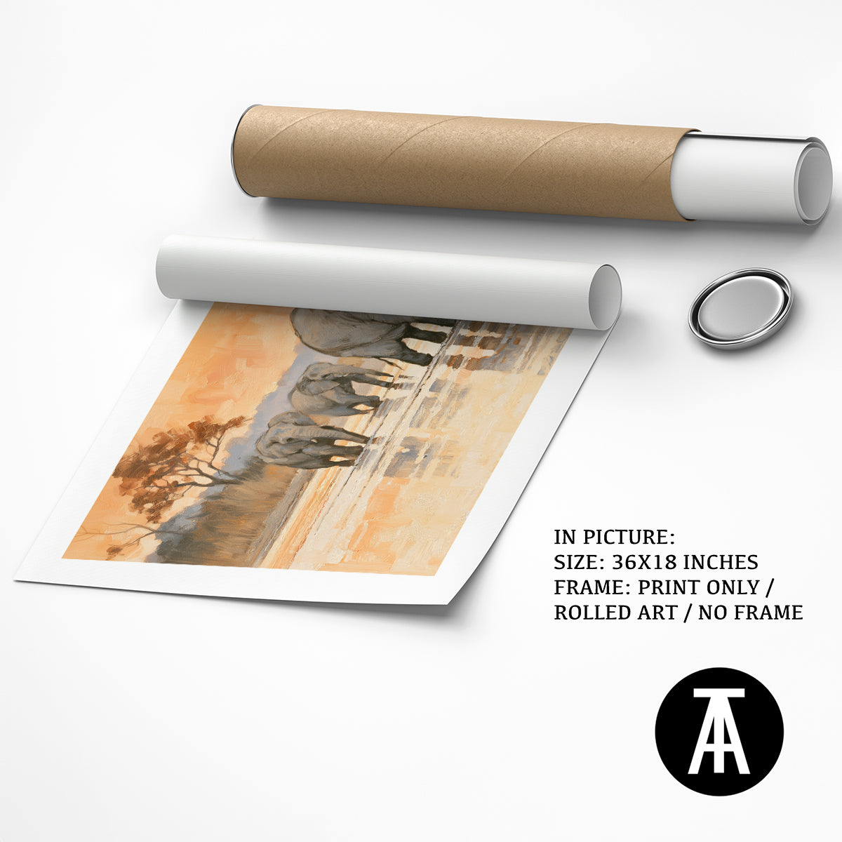 Artwork as Print Only / Rolled Art