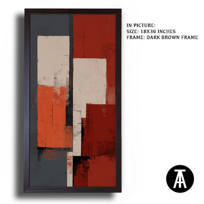 Artwork in Dark Brown Frame