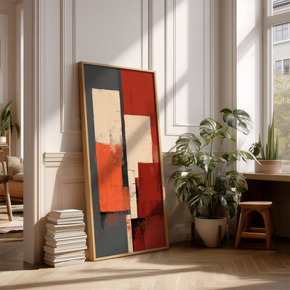 Panoramic Indian Painting in a Lifestyle Setting