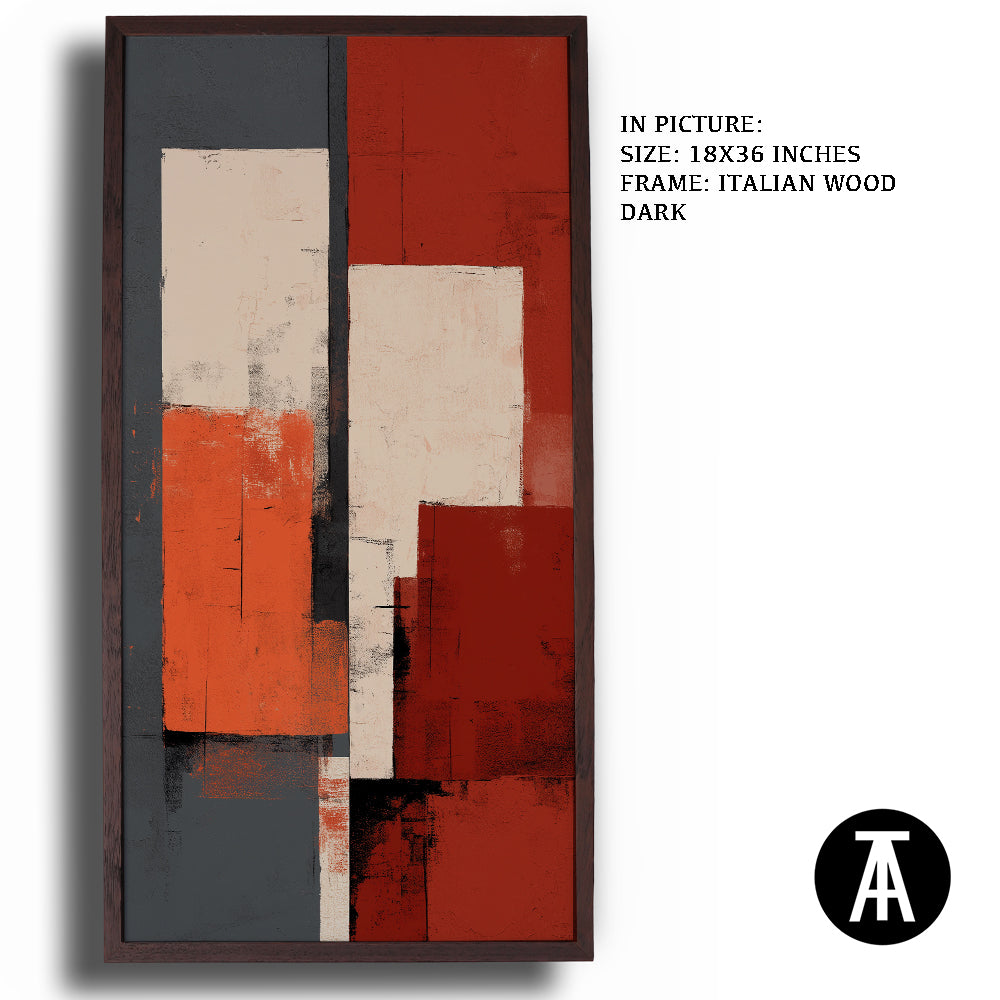 Artwork in Dark Wood Frame